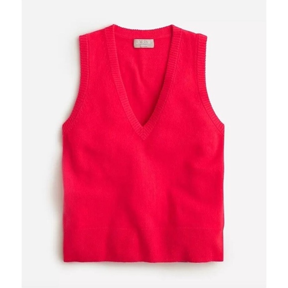J. Crew Cashmere V-Neck Sweater Vest - Picture 3 of 9